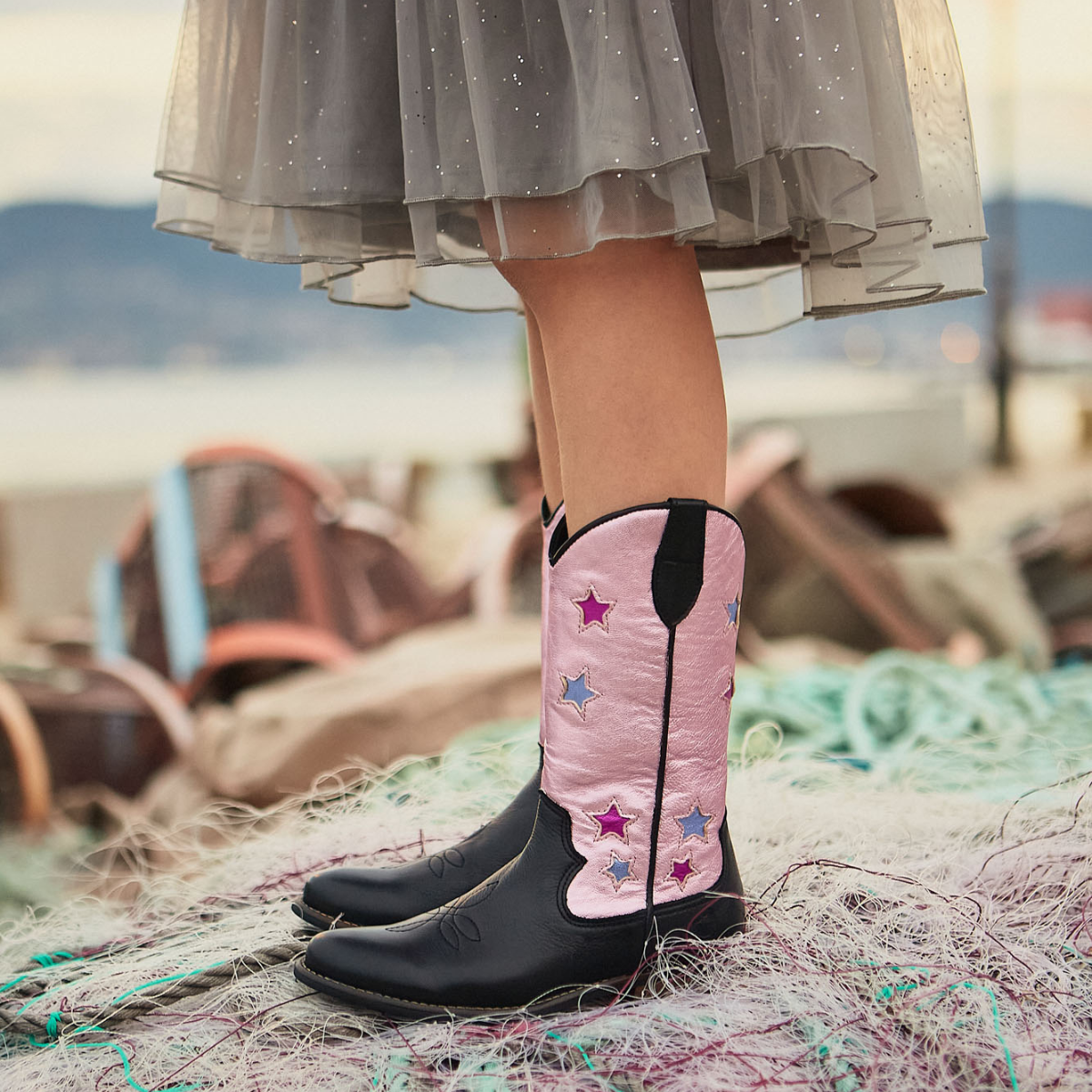 Bota Oregon Fantasy Metallic Rosa LMDI Collection