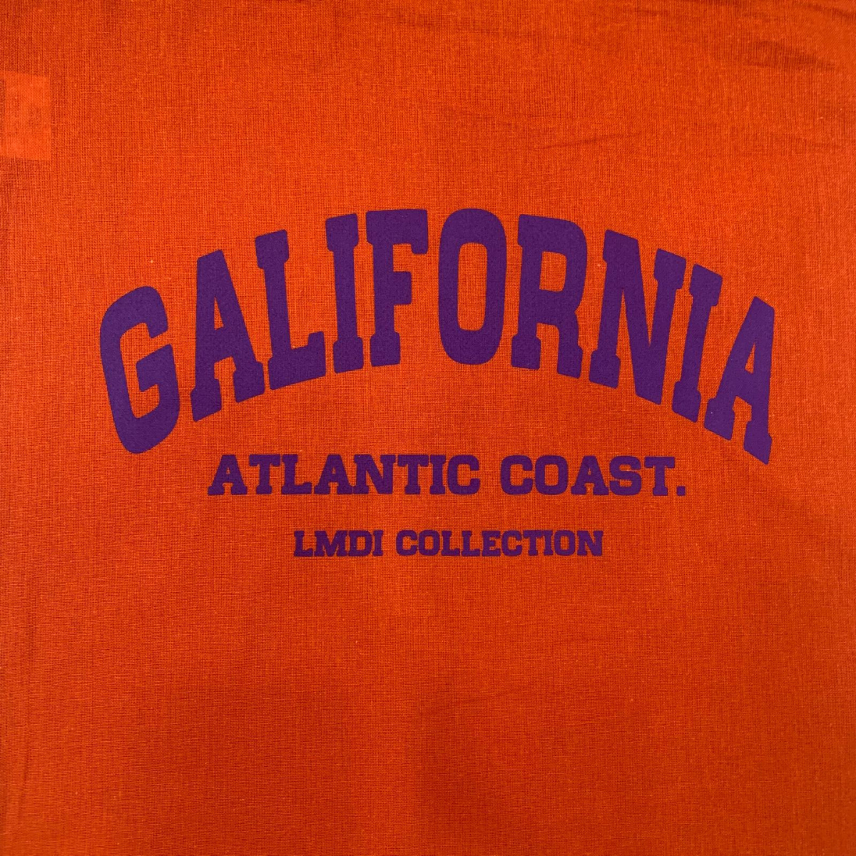 Tote bag naranja Galifornia Atlantic Coast by LMDI Collection